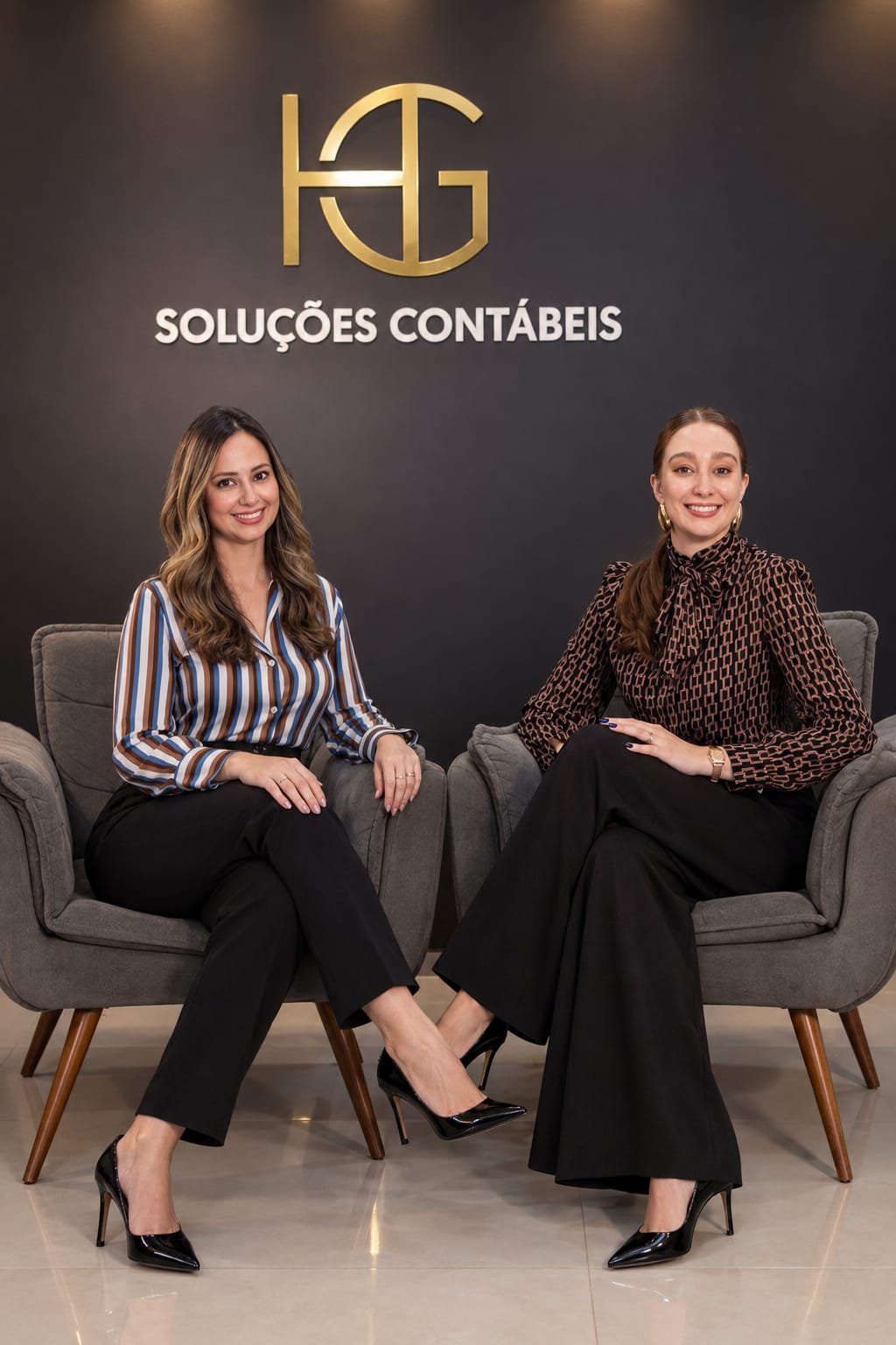 Helen Golfetto e Thaiza Pietrafesa - Sócias da HG Soluções Contábeis